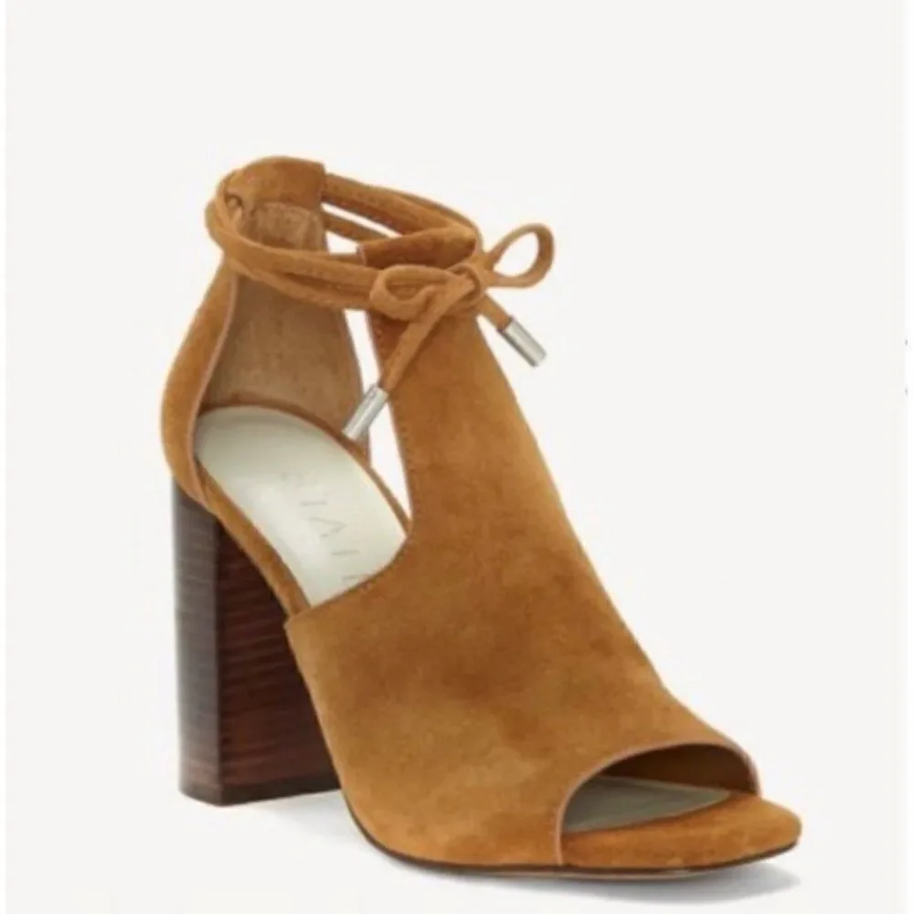 1. State Tilya Leather Block Heel Open Toe Sandals Size 7‎